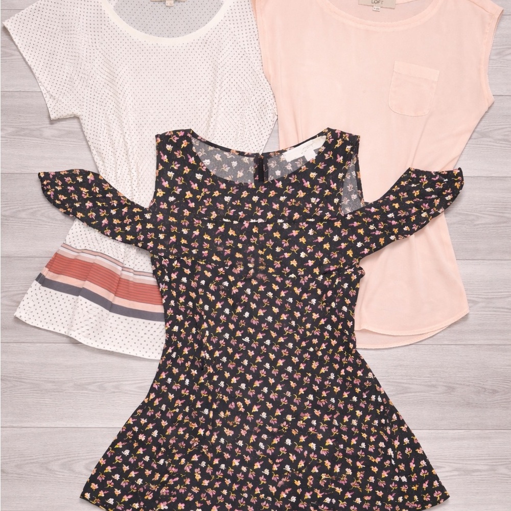 Lot of 3 LOFT Blouses Business Attire Business lot